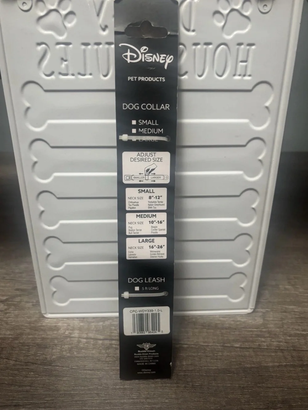 Disney Stitch Adjustable Nylon Dog Collar Large Standard for Collie Labrador